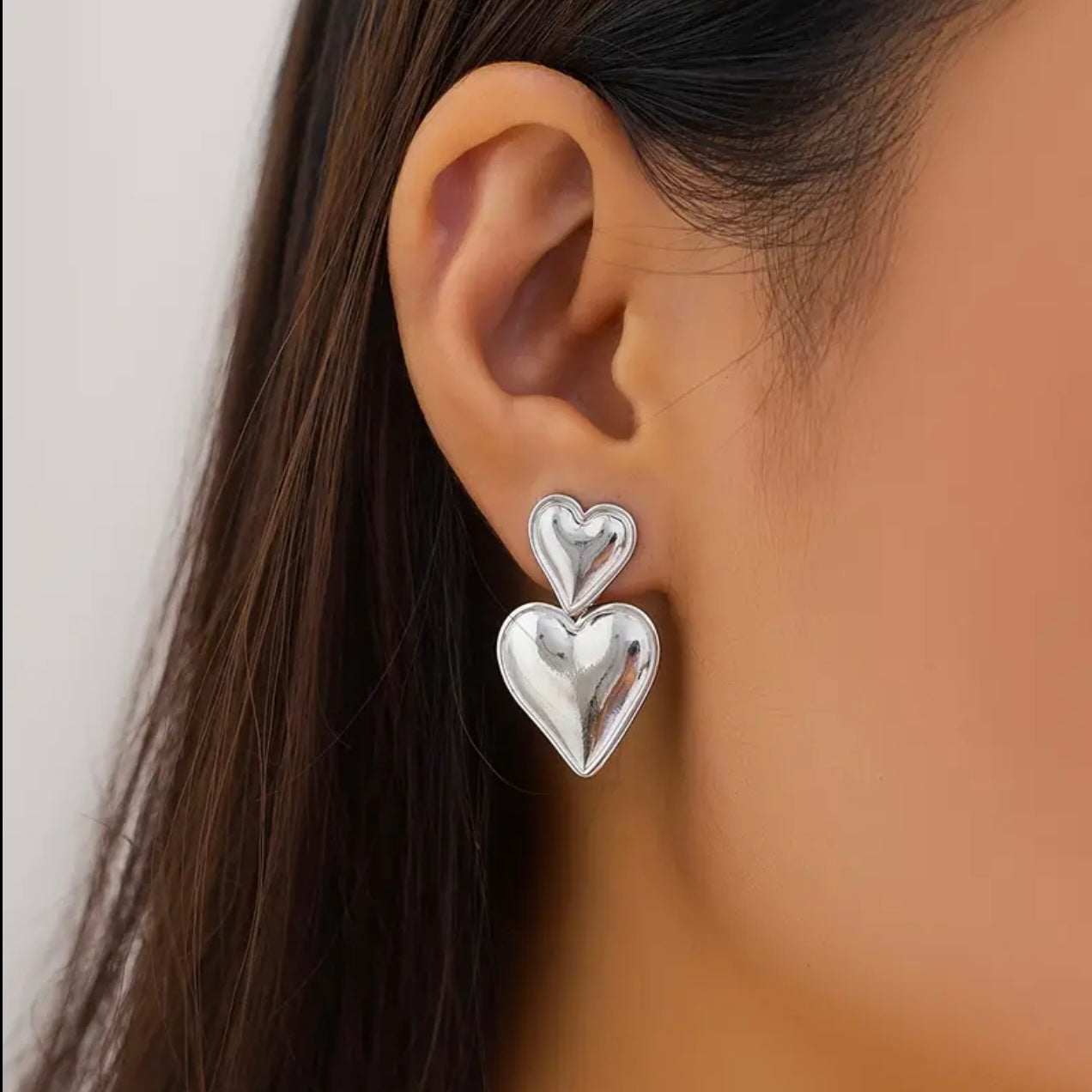 X2 Heart Earrings