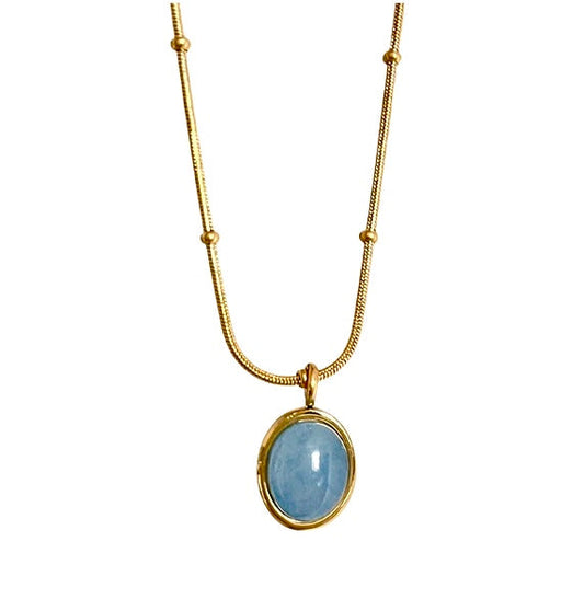 Aqua Moon Necklace