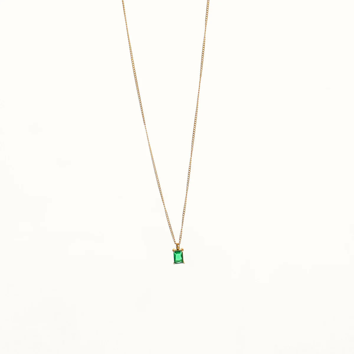 Green Emerald Necklace