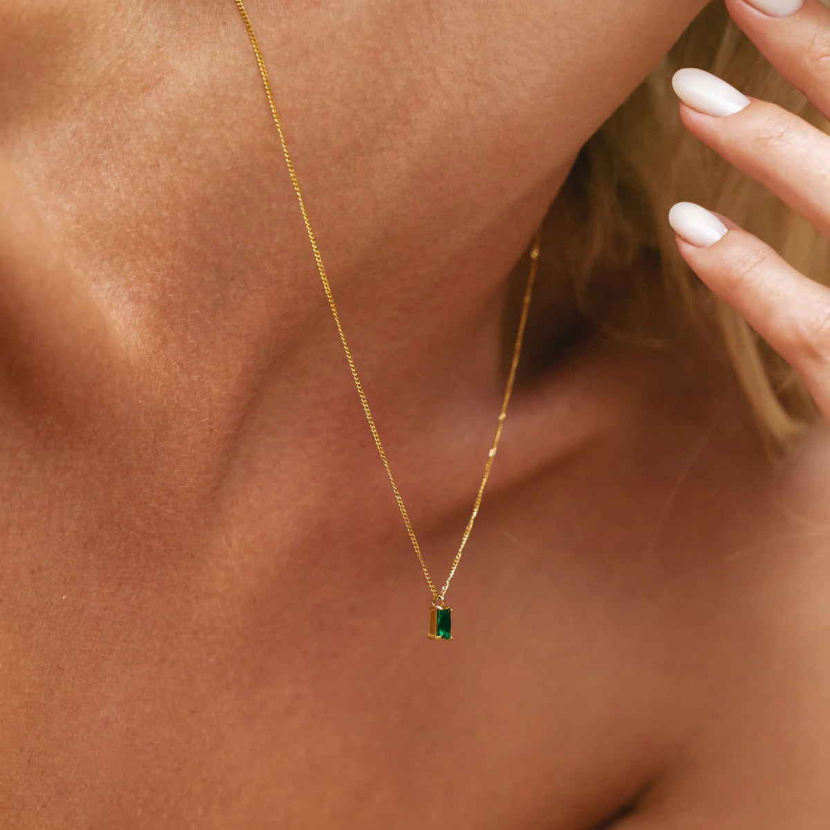 Green Emerald Necklace