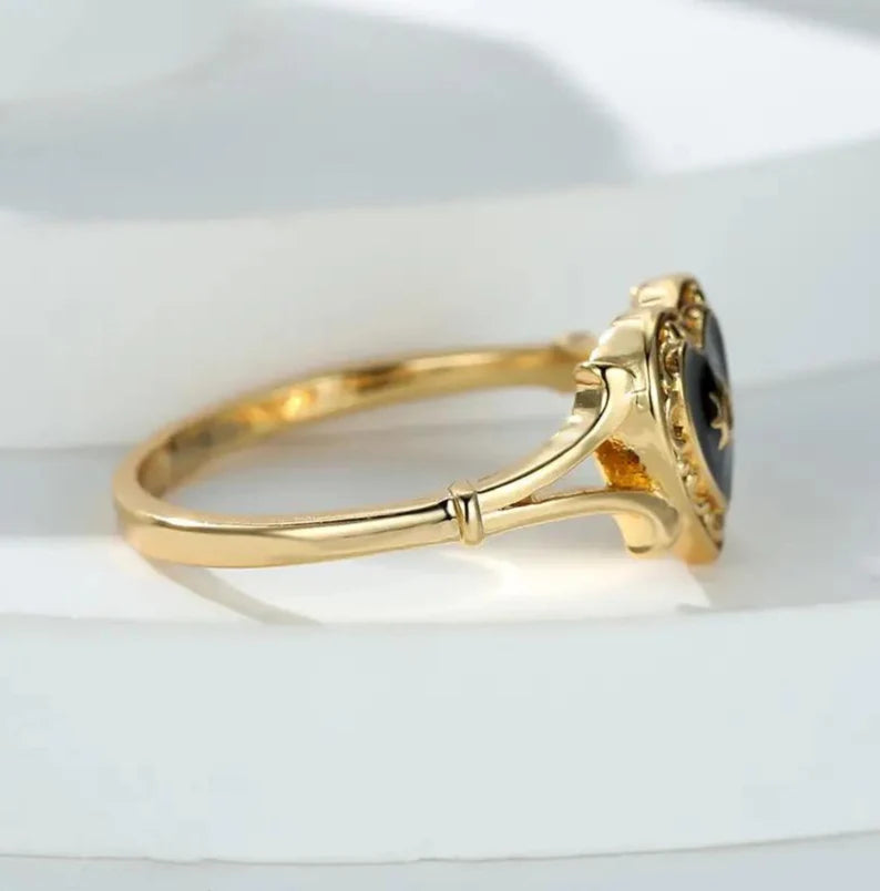 Bohemian Vintage Heart Ring